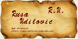 Rusa Udilović vizit kartica